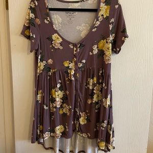 Torrid floral babydoll top